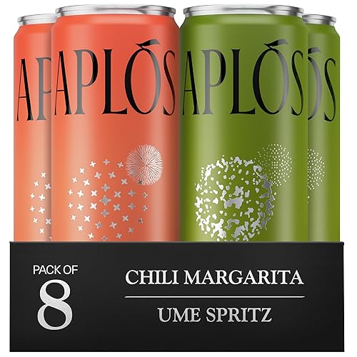 Aplós Canned Variety Pack of Non-Alcoholic Cocktails, Formulated with Adaptogens