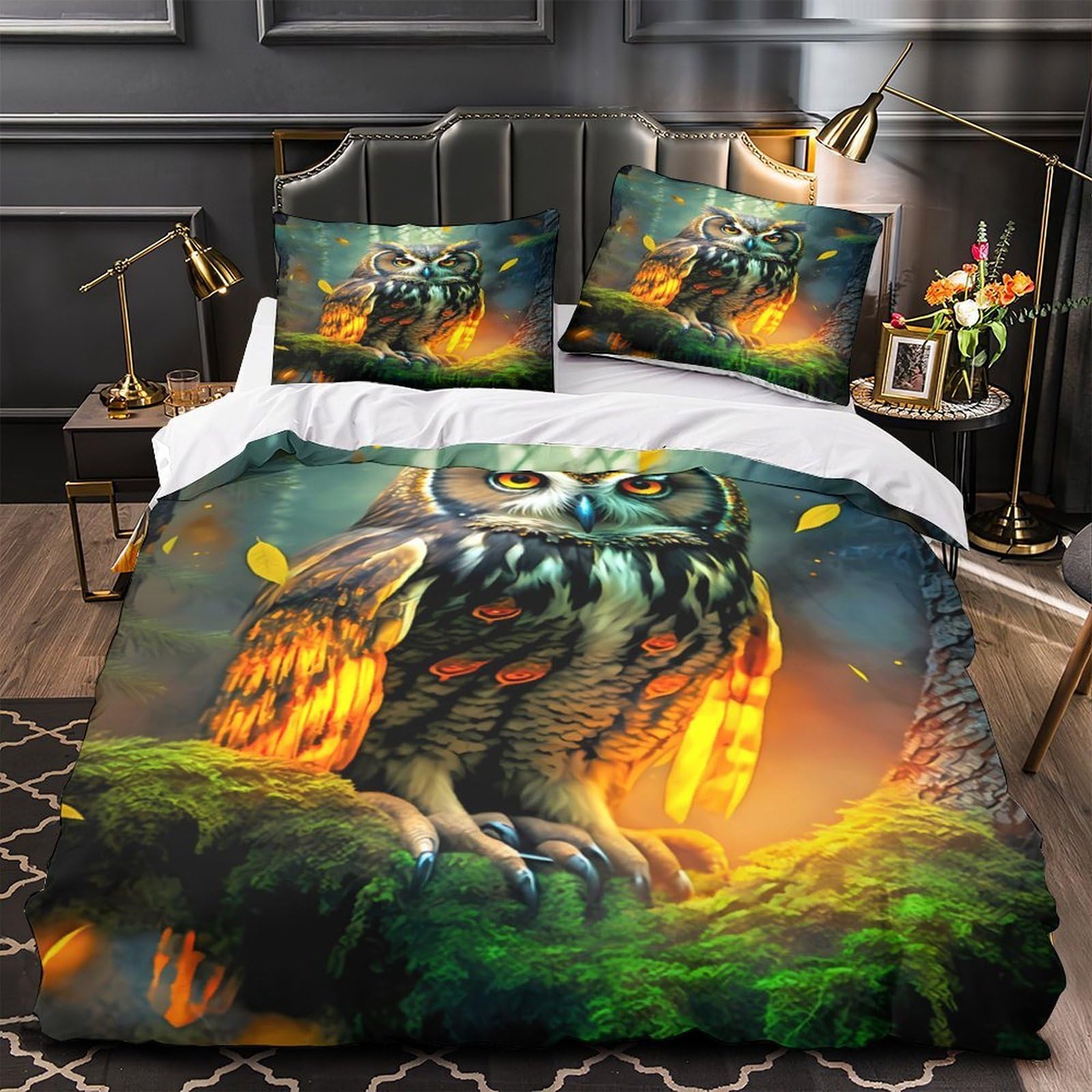 Housse de couette douce anti-pli pour grand lit King 220x240cm