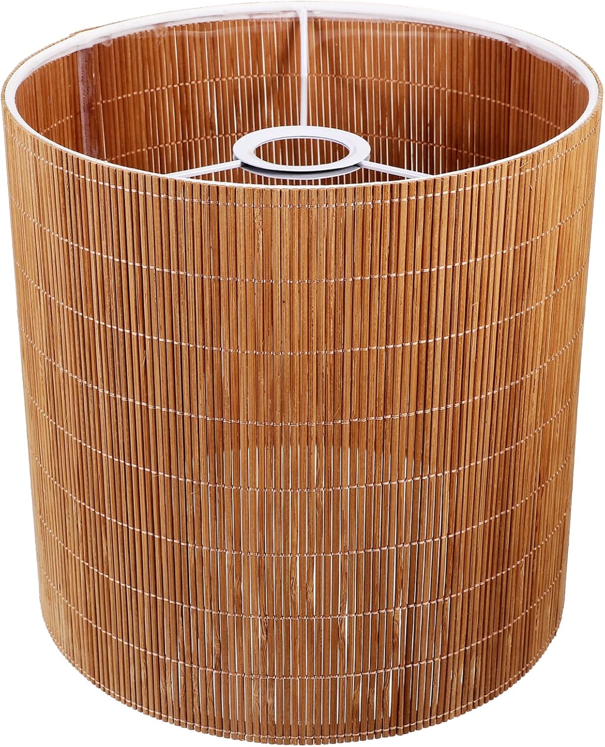 Woven Rattan Lampshade Replacement Decorative Pendant Light Cover for Fixtures Creates Warm Atmosphere for Bedroom and Living Room Easy to Install Rustic Design