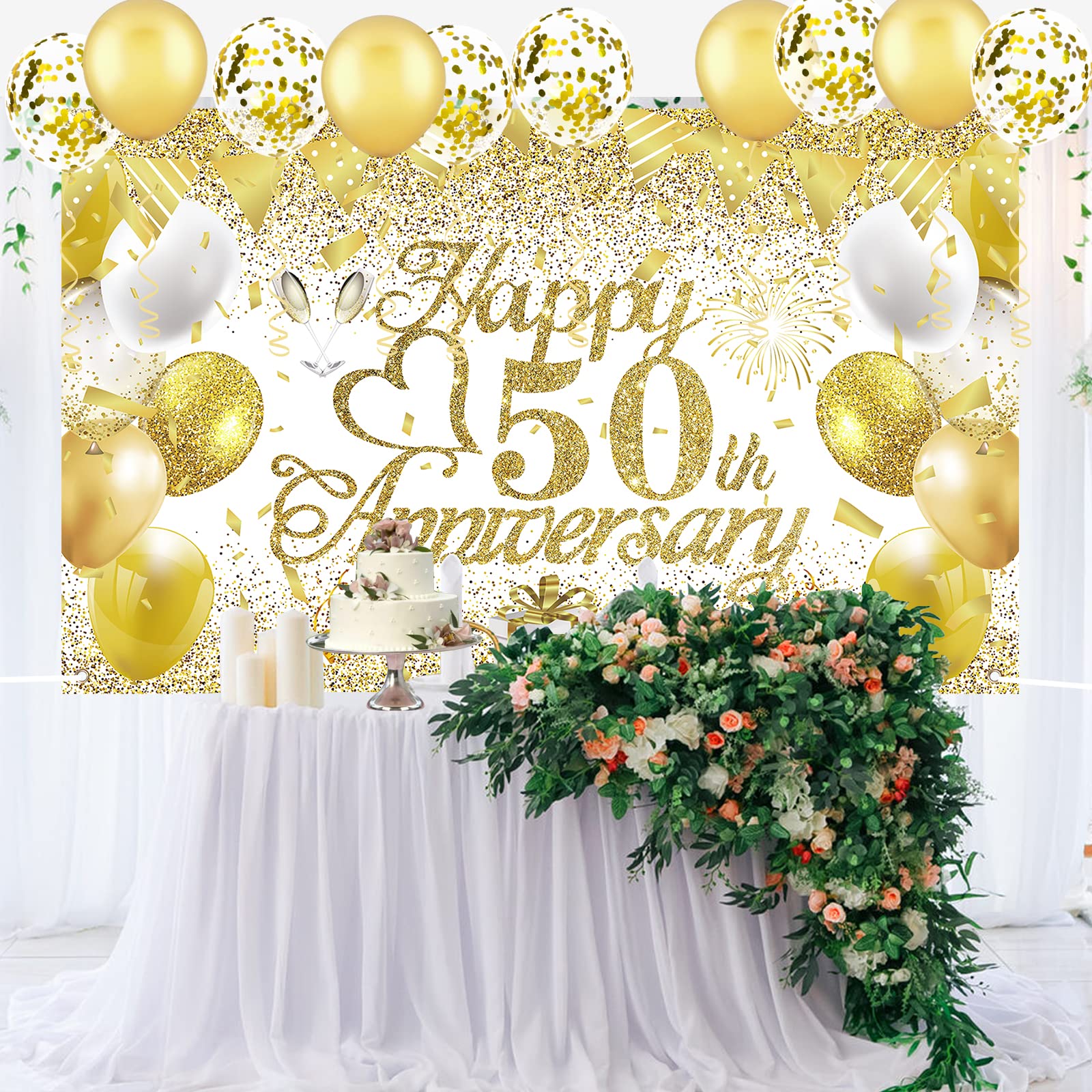 50th Wedding Anniversary Decorations