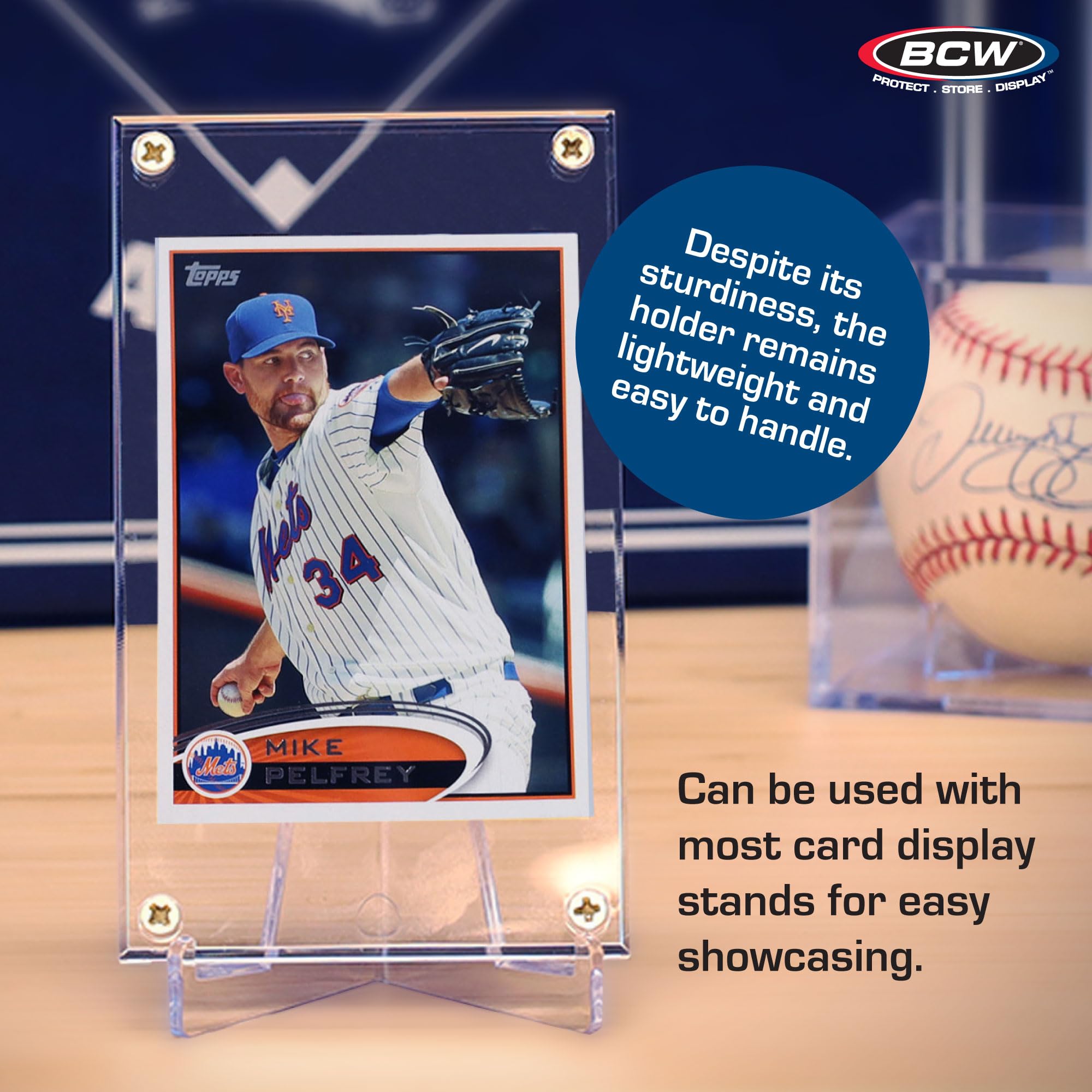 Amazon.com: BCW 1/4 Inch Acrylic Card Holder - 2 Pack | Display