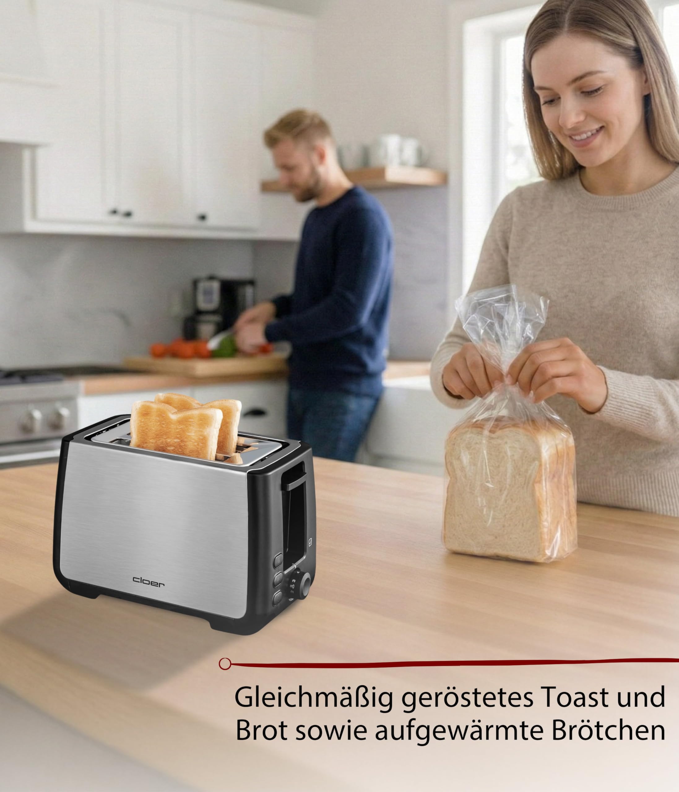 Cloer 3569 Toaster für 2 XXL-Toastscheiben – Bild 6