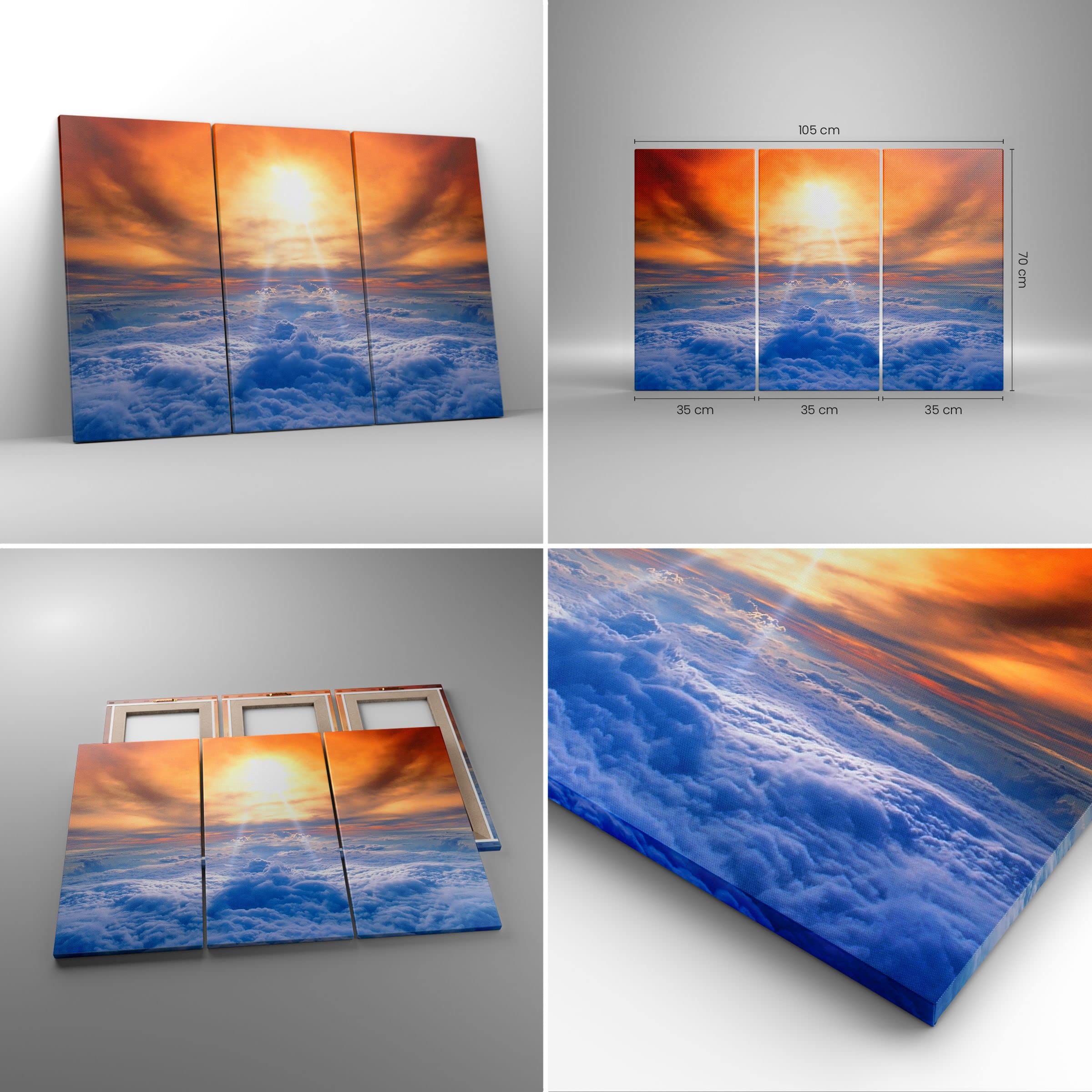 Moderno Quadro su Tela 105x70 cm Stampe da Parete Paesaggi Natura - 0343