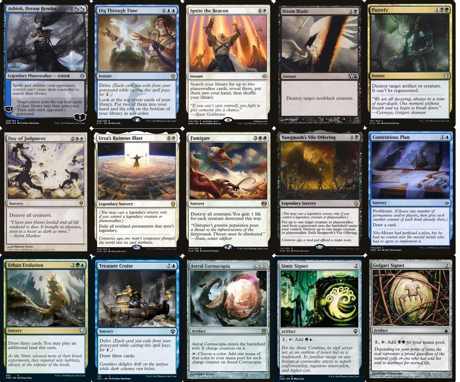 atraxa mtg commander deck Amazon.com: Elite Planeswalker Commander Deck - EDH - Atraxa, Praetor's  Voice - Custom Built - Magic The Gathering - MTG main image 0