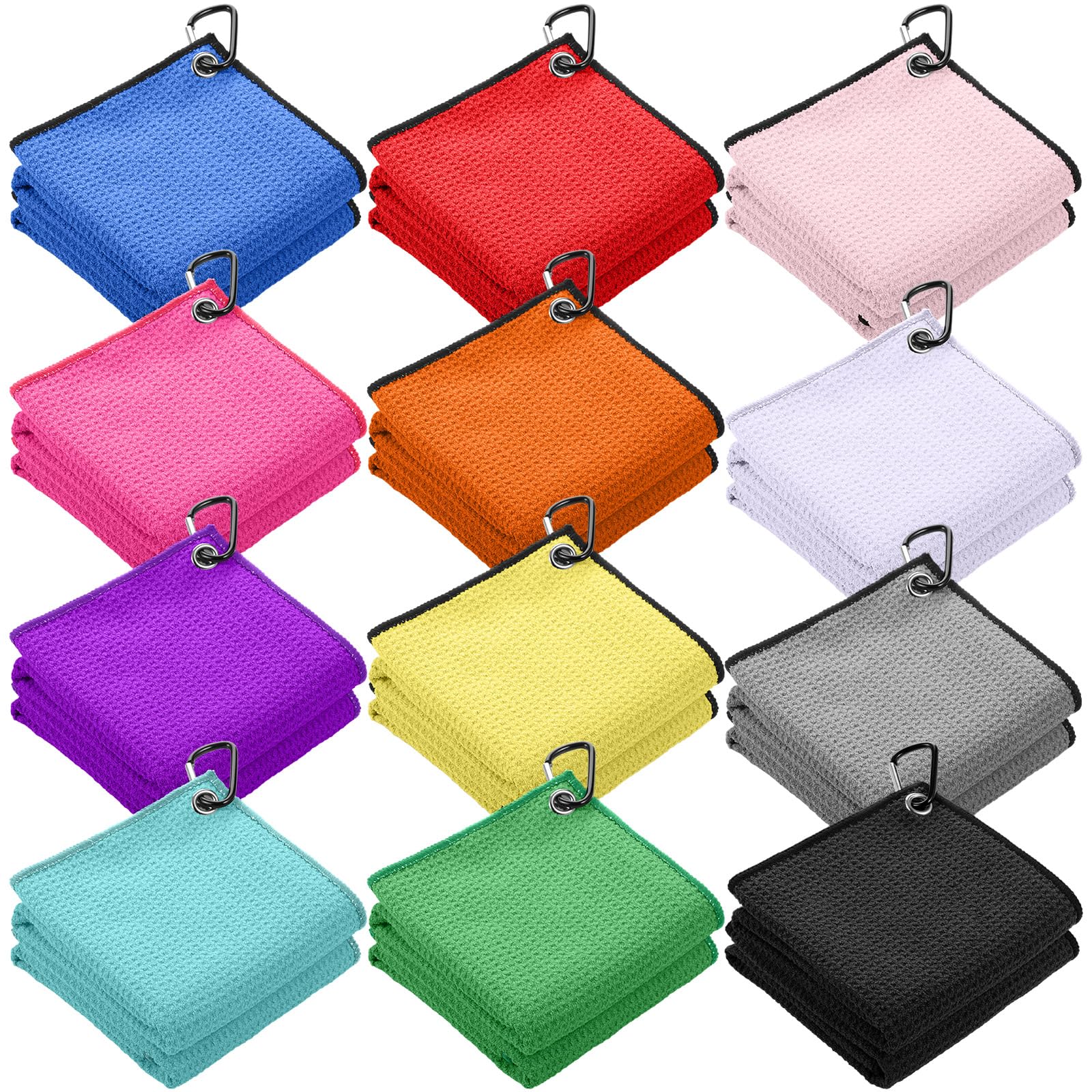 Serviettes de golf pour sacs et chariots, l'accessoire des parcours pluvieux