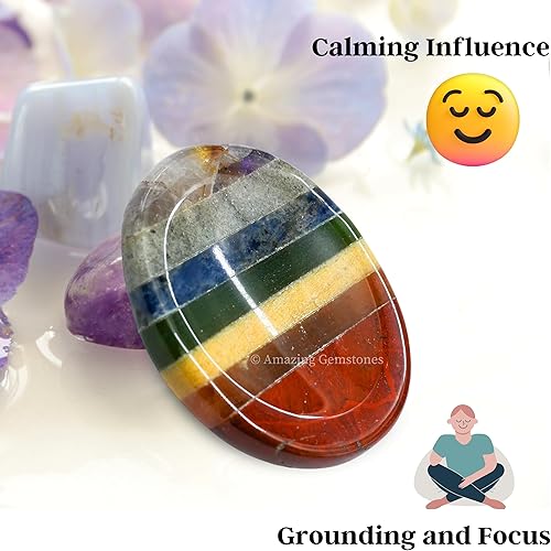 Vista 433 de Cristales de piedra de preocupación de cuarzo rosa y piedras curativas, piedras de preocupación para regalos de alivio del estrés, cristal de piedra