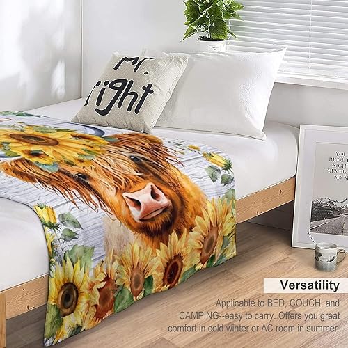 Miniatura 6 de Manta personalizada con nombre para niños, suave, mullida y acogedora, tamaño regazo de 30 x 40 pulgadas, para sofá, oficina, amarilla, bonita manta