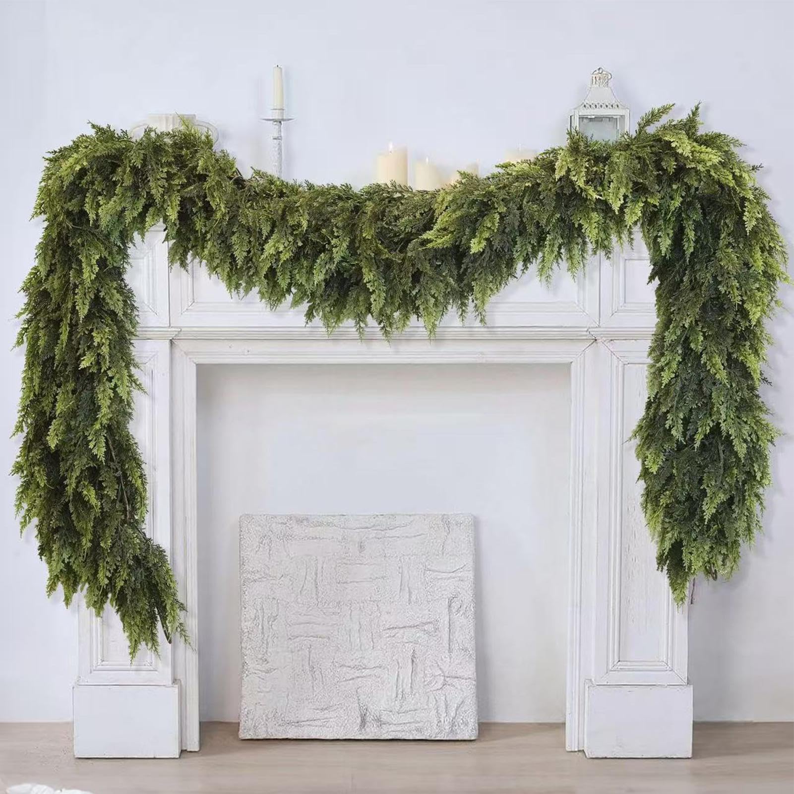 Guirnalda De Cedro Para La Navidad Decoración Navideña Resistente A Las