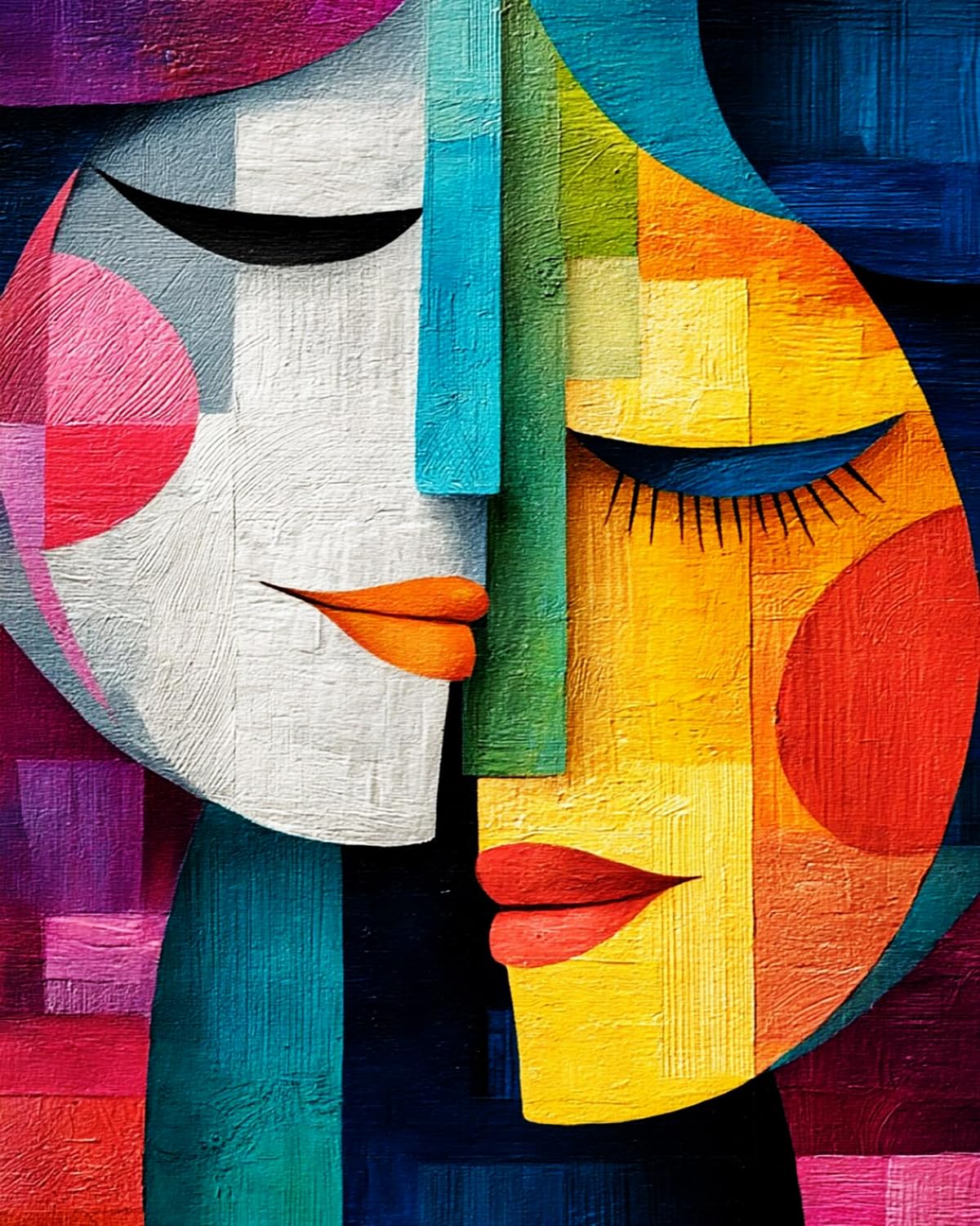 LIUBAISHI Paint by Numbers for Adults – 16"x20" | Oil Painting Kit for Bedroom Wall Art, Stress Relief Hobby, Complete Set with Paints and 3 Brushes-Double Dream