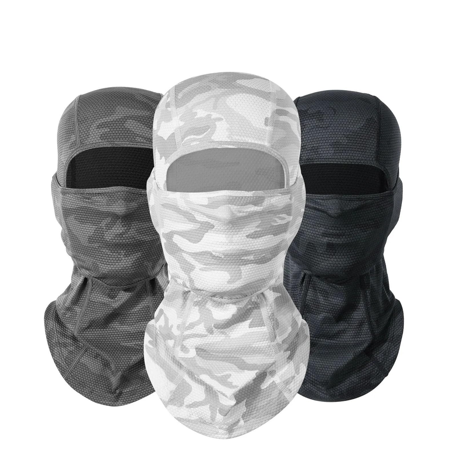 2 máscaras de esquí for Hombre, Gorro Integral, Transpirable, con absorción del Sudor, for Esquiar y Montar a Caballo para Esquí Ciclismo