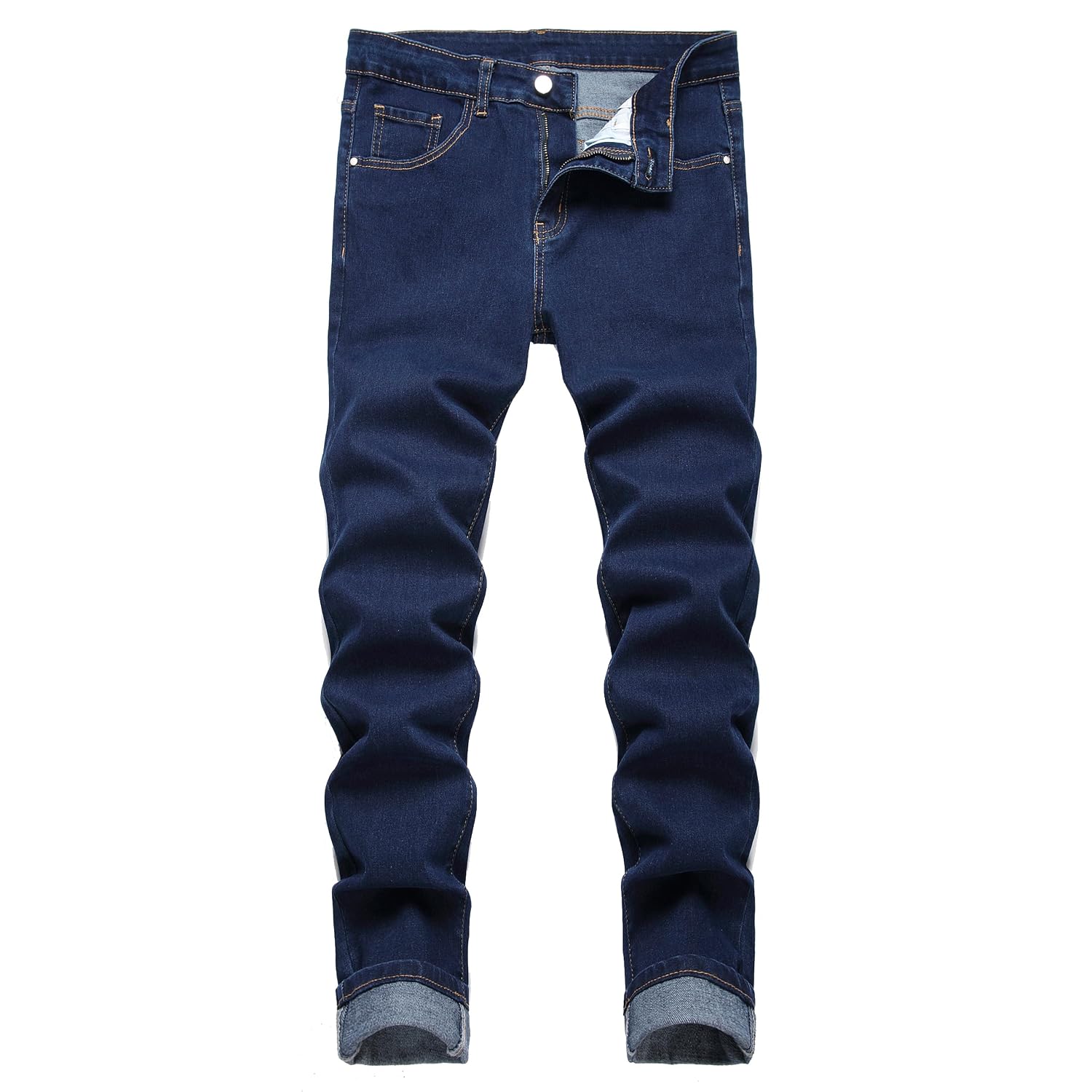 Men's Slim Fit Stretch Jeans Ripped Skinny Denim Pants for Men