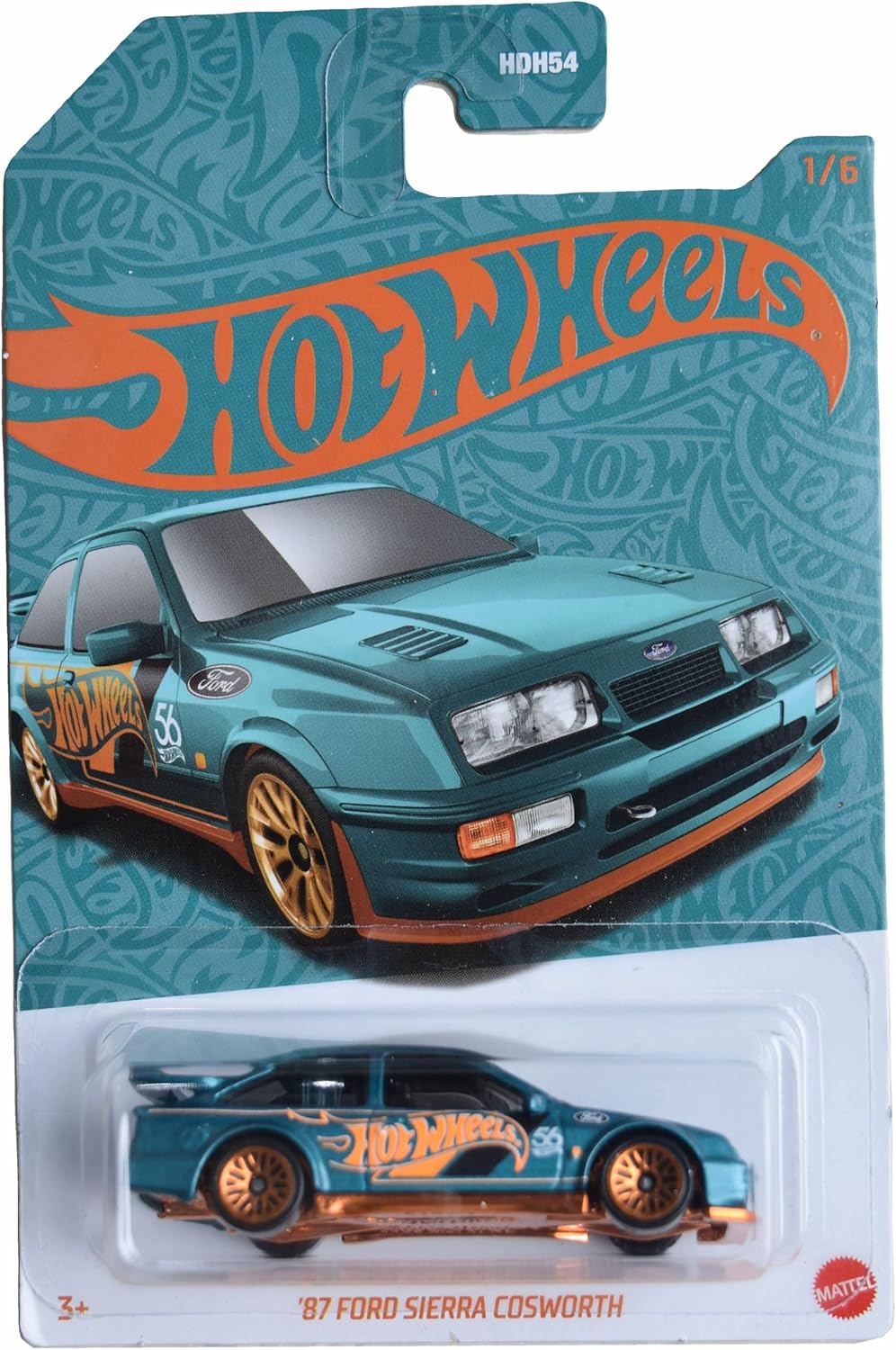 Hot Wheels '87 Ford Sierra Cosworth, Teal 1/6