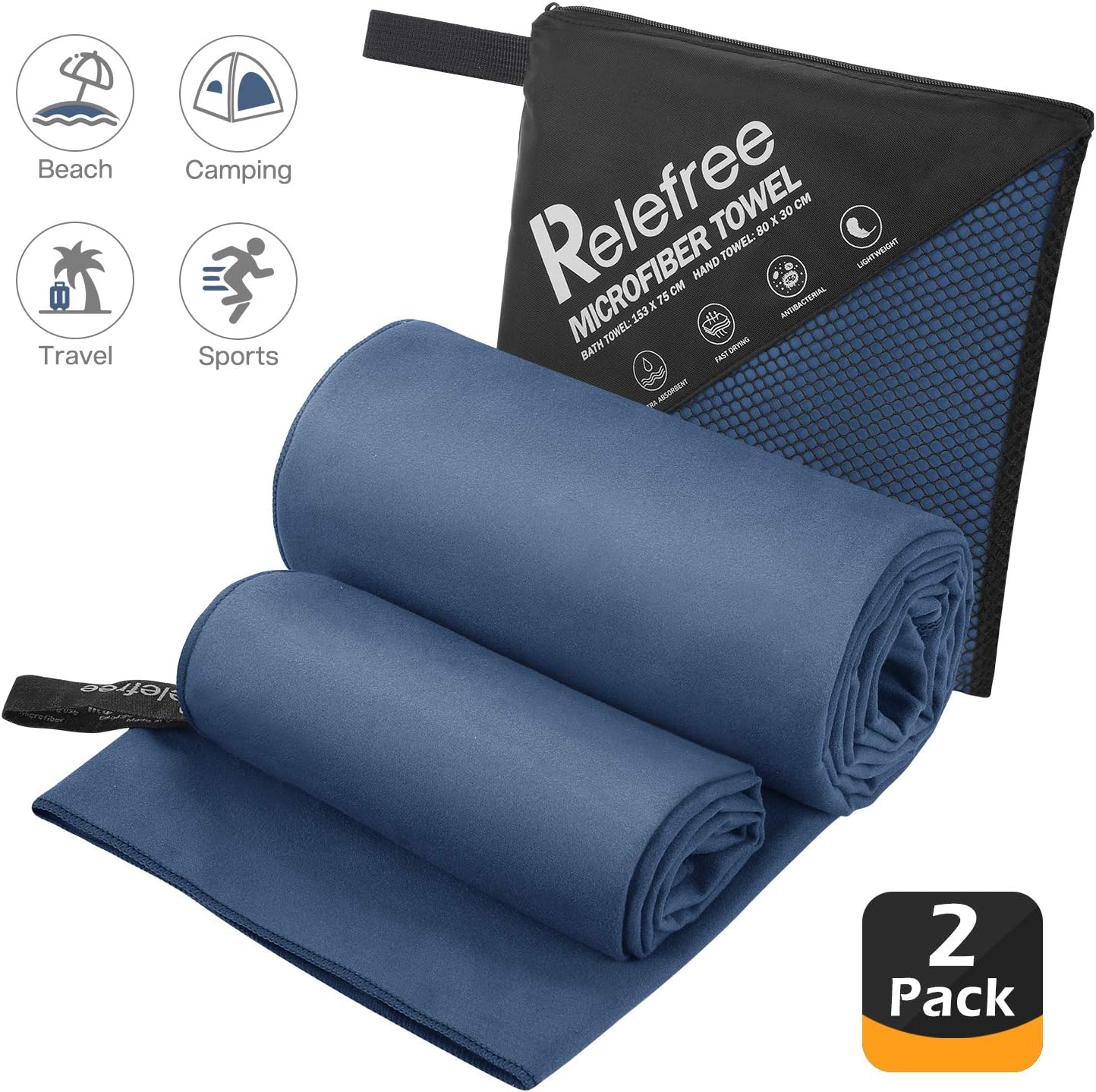 asciugamano per escursioni in campeggio