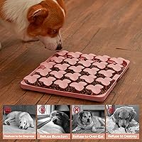 Vista 5 de Puzzle Feeder Tapete de olfateo para perros, tapete para lamer perros para comer más lento, juguetes de rompecabezas para perros de razas grandes