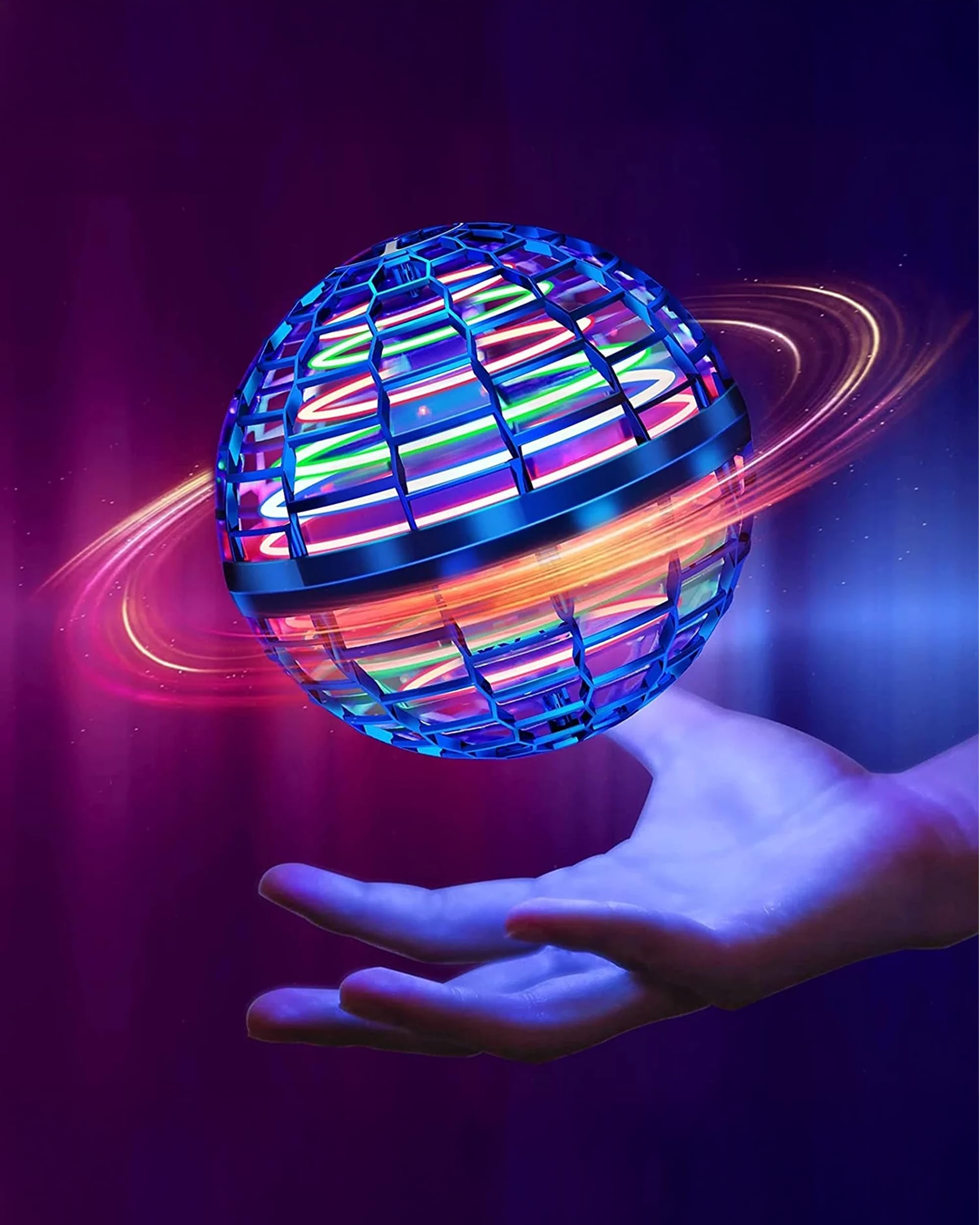 Photo 1 of ***MISSING PARTS***
Galaxy Ball 2026 Flying Orb Toy Hand Controlled Drone Ball, Boomerang Hover Ball Toy LED Lights, USB Rechargeable Gravity Disc Spinner, Gesture Control Mini Drone for Kids 8-12 Indoor Hover Drone