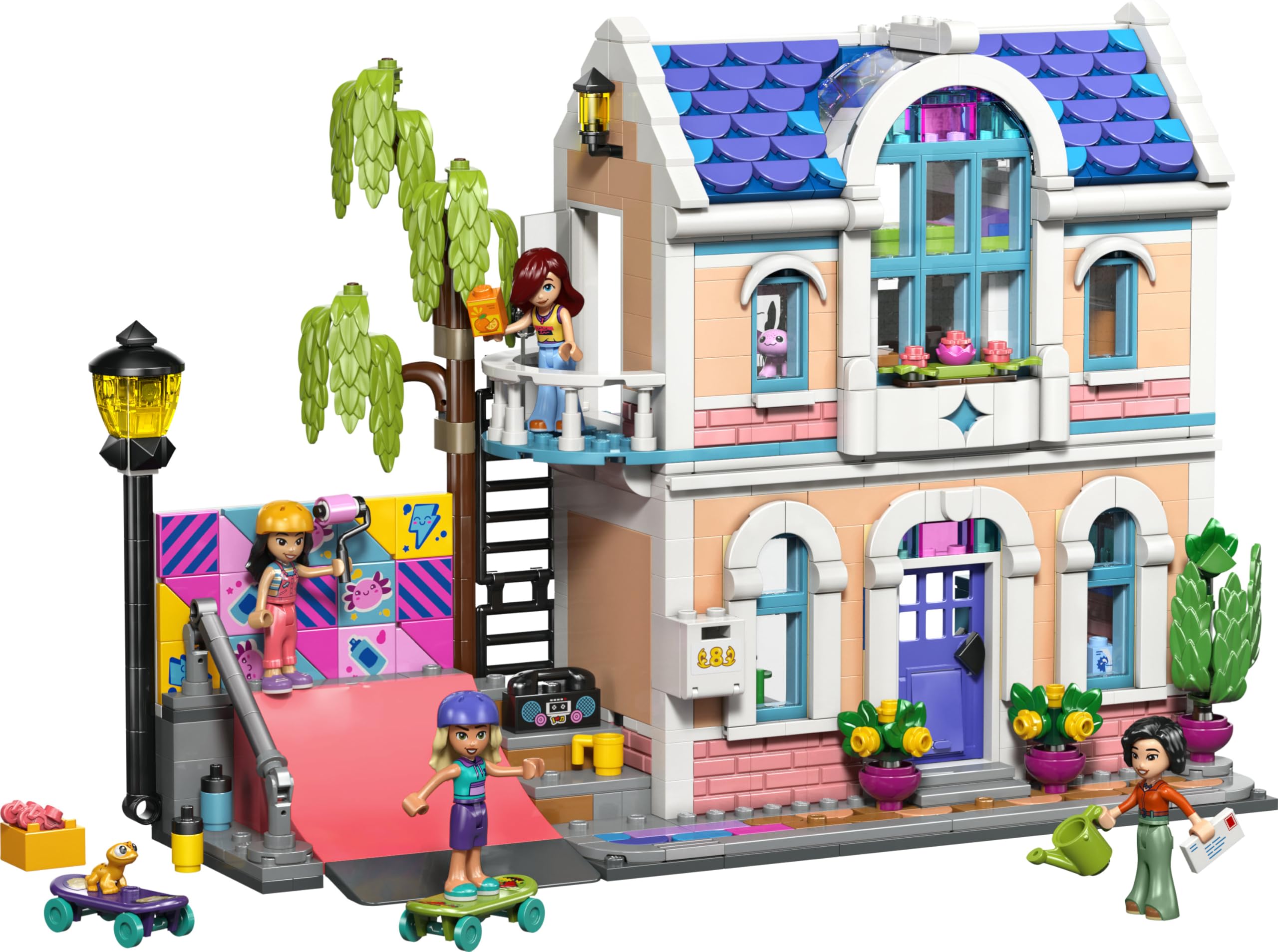 LEGO Friends Casa Familiar de Liann de Juguete - Set en Miniatura con Jardín, 4 Mini Muñecas, Figuras de Animales Inc. Ajolote y Gecko - Regalo de Cumpleaños para Niñas de 7+ Años - 42687