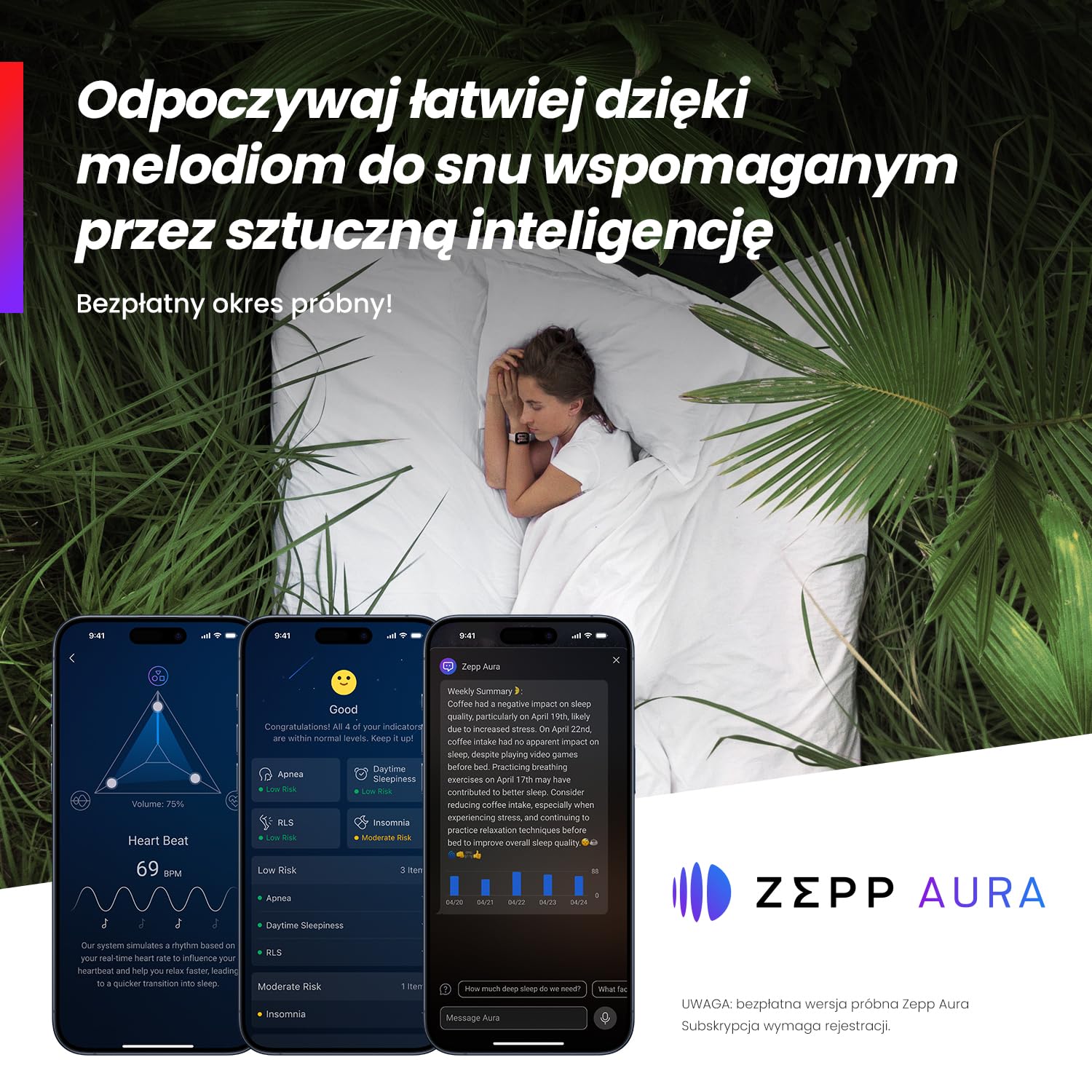 Amazfit Active 42mm Smartwatch mit Zepp Coach, Readiness, GPS, Routennavigation, Bluetooth-Anruf, Musikspeicher, 14-Tage-Akku, współpracuje z Alexa