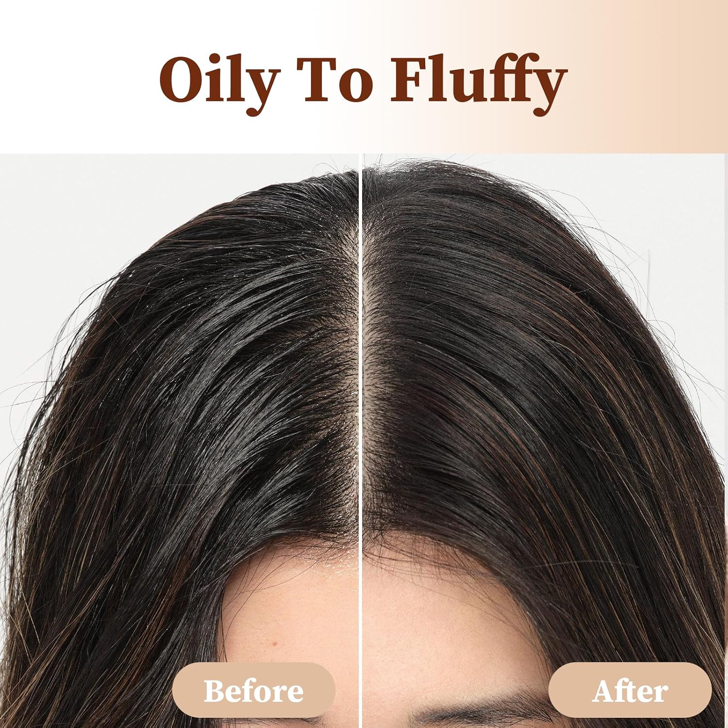 2PCS Dry Shampoo Powder, Original (Clear), Natural Add Strengthening and Volumizing, No White Cast, Non-aerosol Powder for Oily and Light Hair, Travel size, Gifts for Women & Men, 0.32 OZ*2ea