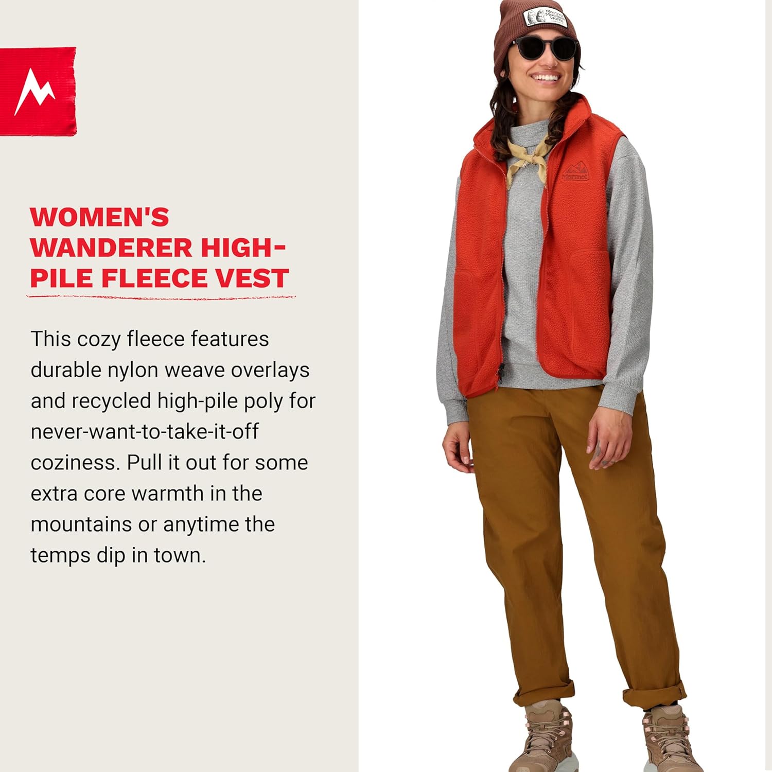 MARMOT Womens Women's Wanderer High Pile Fleece Vest