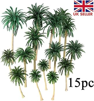 Amazon.co.jp: iplusmile 15pcs ヤシの木 モデルツリー 鉄道模型