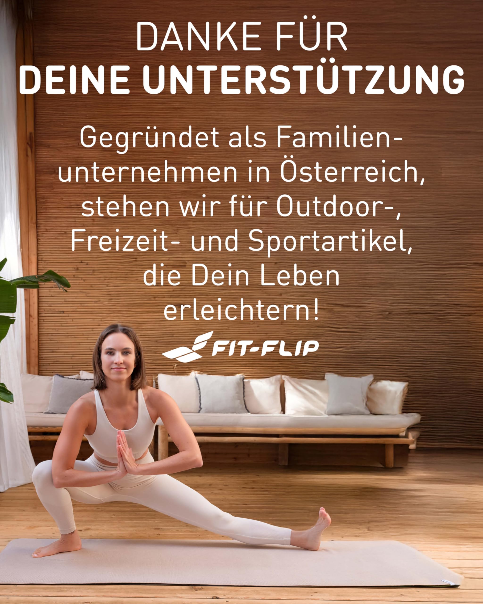 Fit-Flip Yoga Handtuch rutschfest als hygienische Auflage zum Sport | Deepblue, 185x63 cm, Mikrofaser Yogatuch, Yogamatte, für Fitness, Pilates Handtücher, Antirutsch mit Bodenhaftung, Hot Yoga