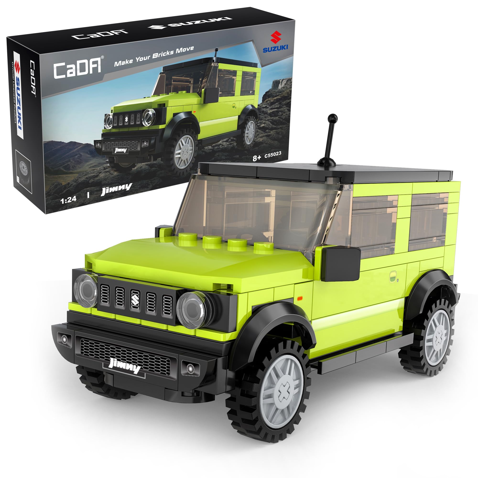 CADA Suzuki Jimny 1:24 Off-Road Car - 192 Pieces - Self-Build Brick Building Block Model C55023W