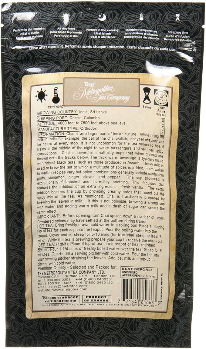 Té Discovery Loose Vanilla Chai 100g Hebras miniatura 2