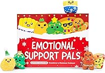 Emotional Support Plush Advent Calendar by Relatable, Perfect Plush Advent Calendar for Kids or Teens, Contains 25 Mini Collectible Plushies Including Fries, Gingerbread, and Nugget Plush Toys, Stocking Stuffers for Kids