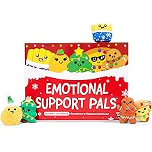 Emotional Support Plush Advent Calendar by Relatable for Kids or Teens, Contains 25 Mini Collectible Plushies Including Fries, Gingerbread, and Nugget Plush Toys, Stocking Stuffers for Kids