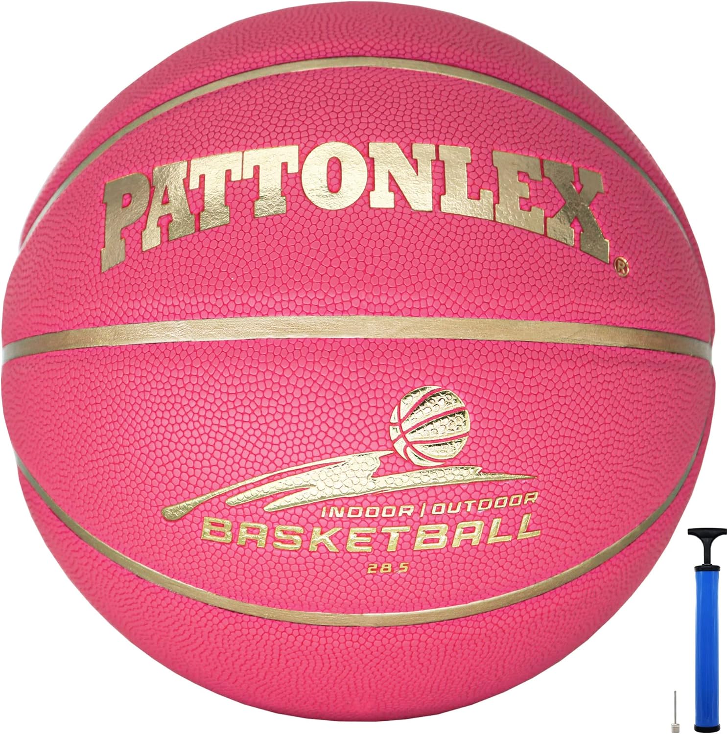 Basketballs 28.5" Leather Basketballs Official Size 6 Indoor Outdoor Basketball Youth Women(Deflated)