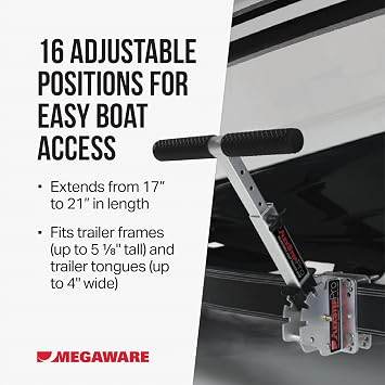 MEGAWARE KEELGUARD FlexStep, Adjustable Boat Trailer Step