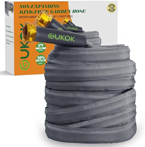 2025 Upgraded 100FT Non-Expanding Flexible Garden Hose