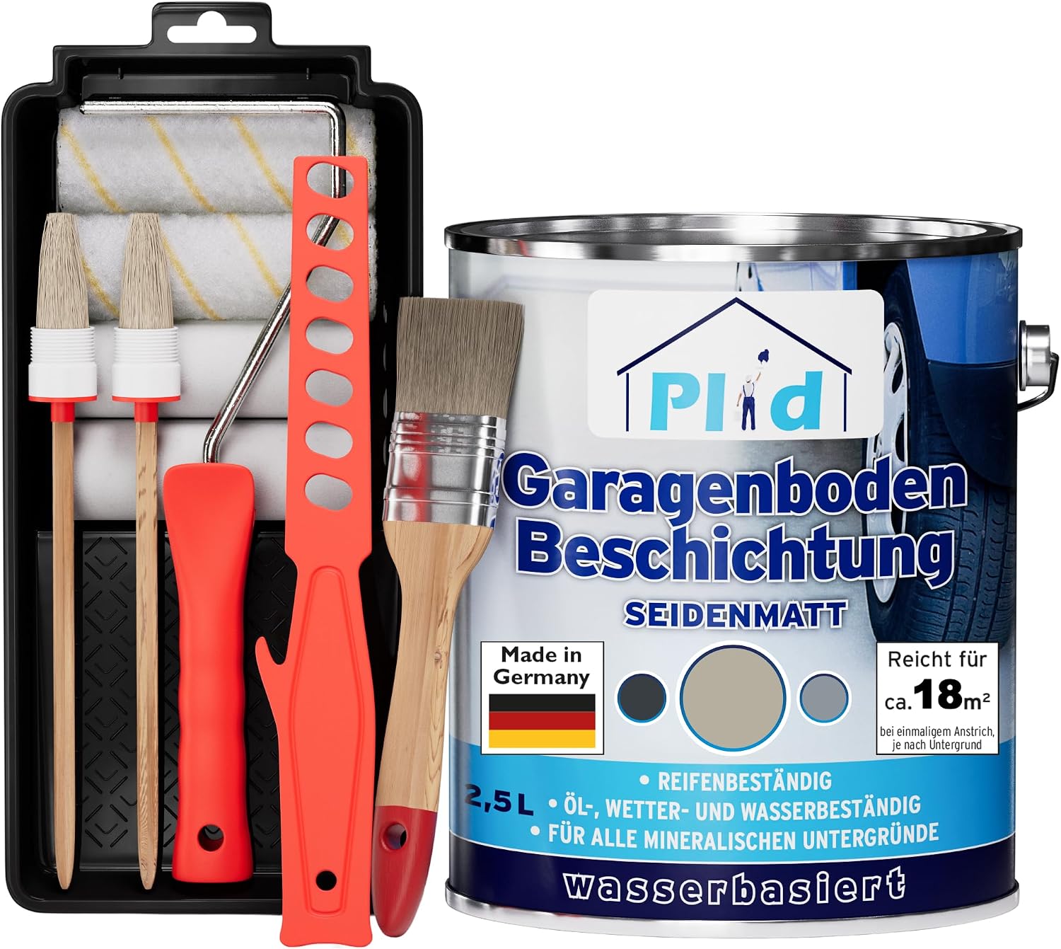 plid® Vernice grigio ciottolo per garage 2,5 l