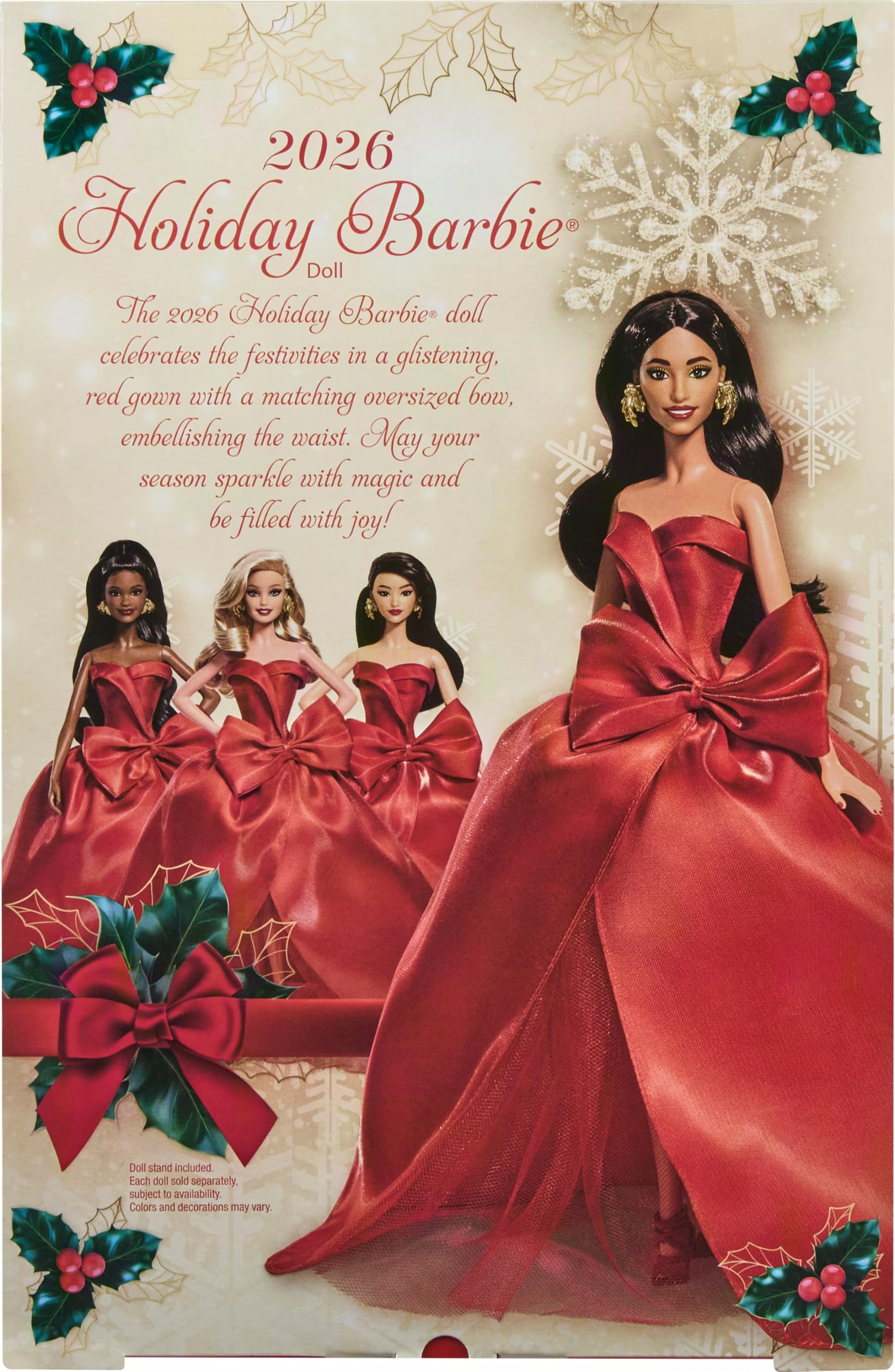 holiday barbie in red dress Signature 2026 Doll, Brown Hair holiday-sale Maxi Dress Macys Sun the dreams that moved Size:EU 41 | US 8 | UK 7