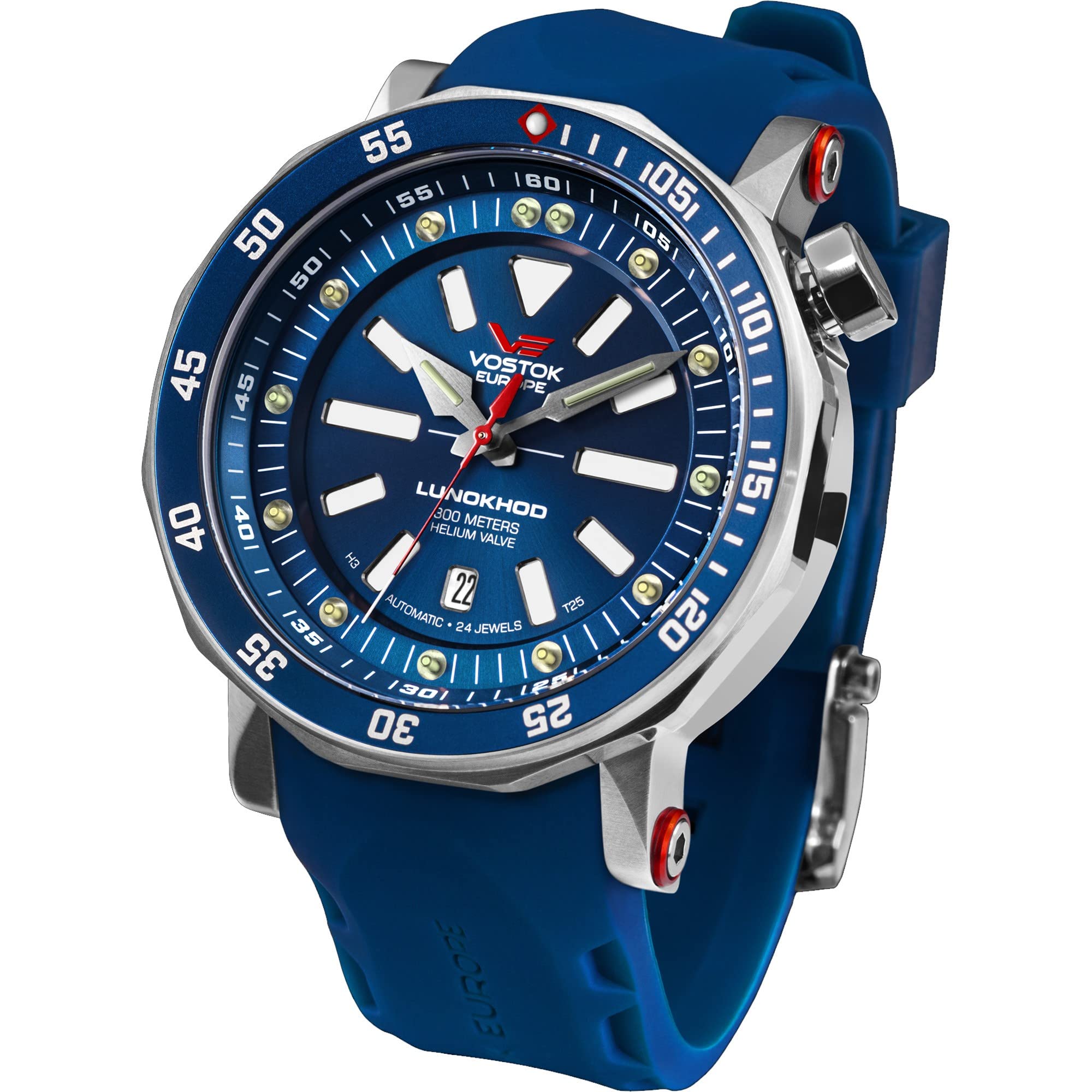 Vostok Europe Lunokhod-2 Reloj para Hombre Analógico de Automático con Brazalete de Piel de Vaca NH35A-620A634