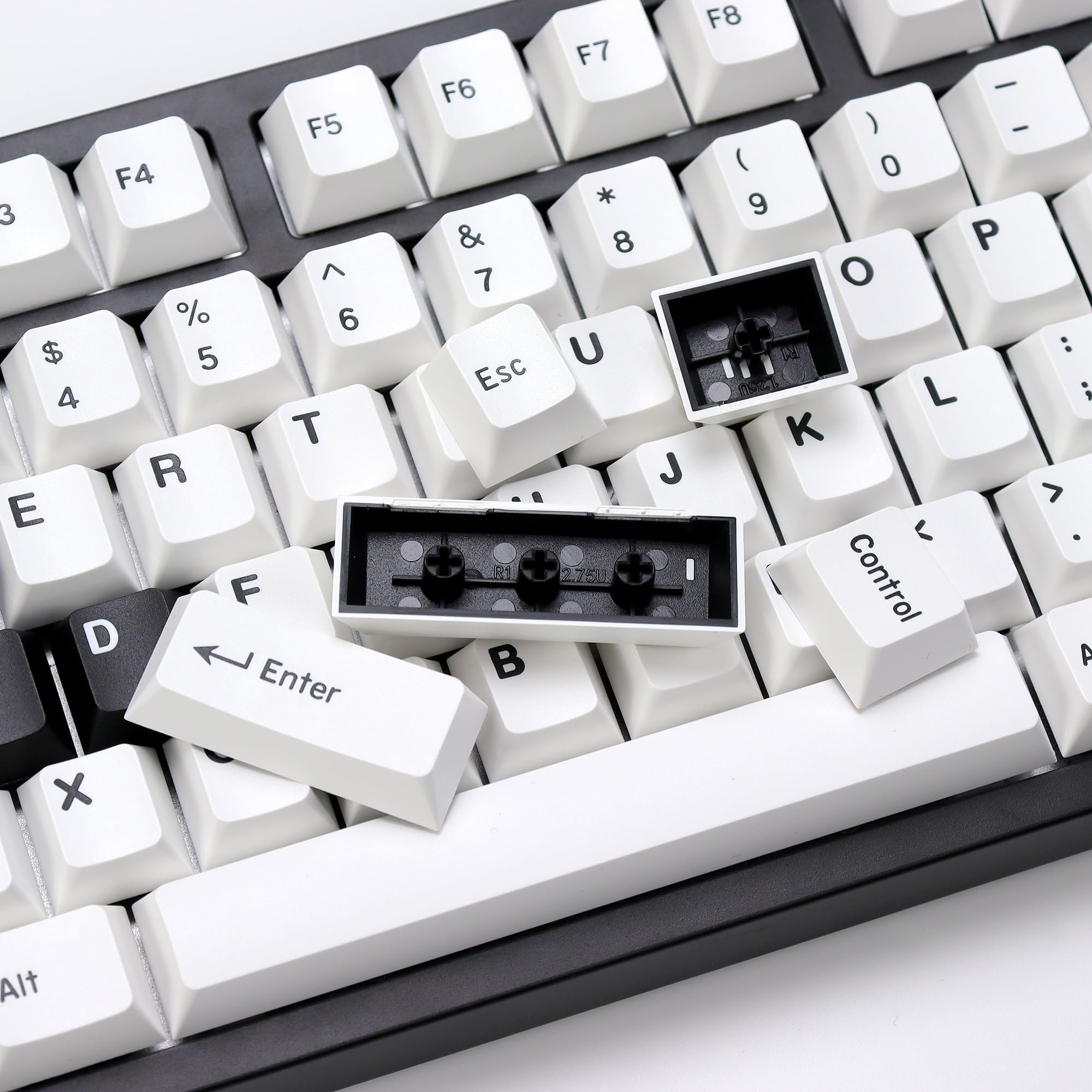 174 Keys White Jade PBT Custom Keycap Set Cherry Profile For MX Keyboard