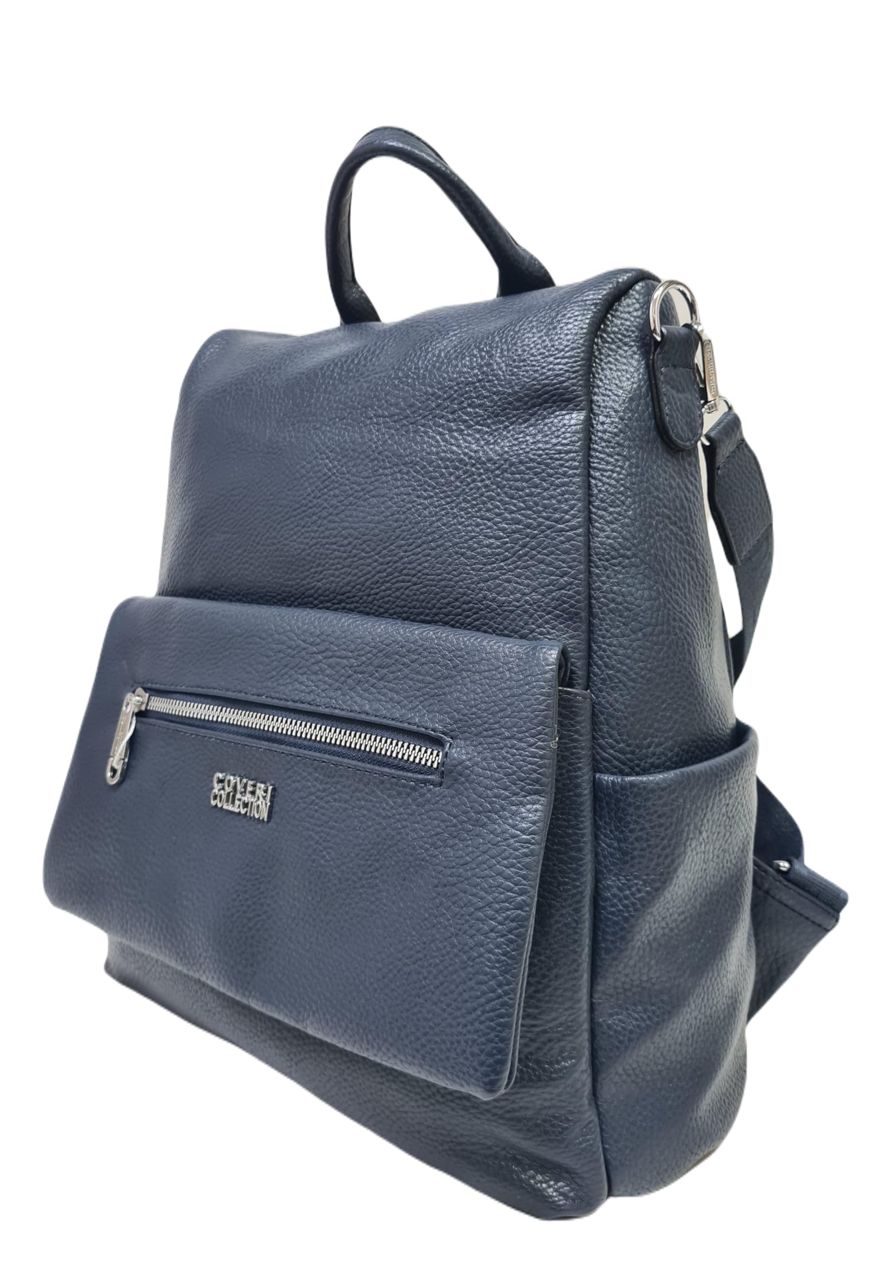 Coveri Collection Zaino Donna in Pelle Sintetica, Chiusura con Zip, Tasche Multiple, Spallacci Regolabili, Apertura sul Retro Art.8021-1 Dimensioni: 33x31x13 cm