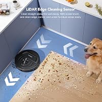 Robot aspirator cu funcție de mop Lubluelu L20, putere de aspirare 5500Pa, navigație laser LiDAR, 30 de zone interzise, WiFi/Aplicație/Alexa, păr de animale, pardoseli dure, covoare 8