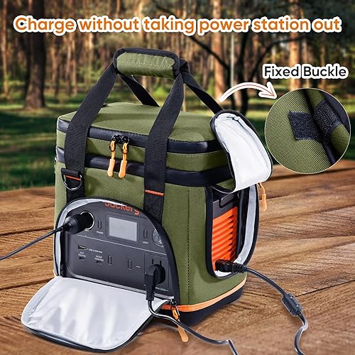 Miniatura 5 de Estuche de transporte de viaje de doble capa para Jackery Explorer 300240160 Bolsa de almacenamiento portátil para central eléctrica con parte