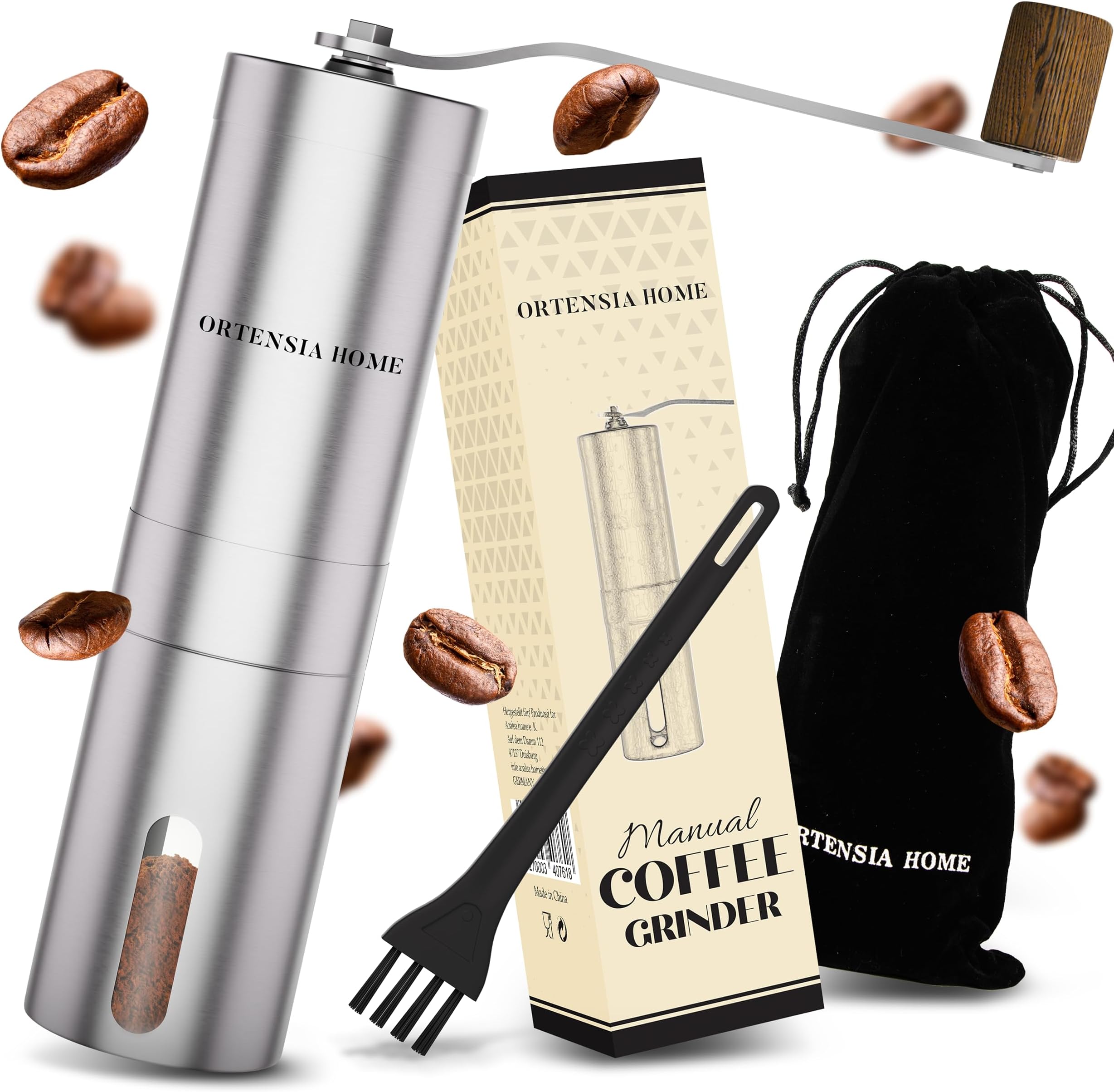 GEFU 16330 Kaffeemühle Lorenzo zum Mahlen von Kaffeebohnen aus