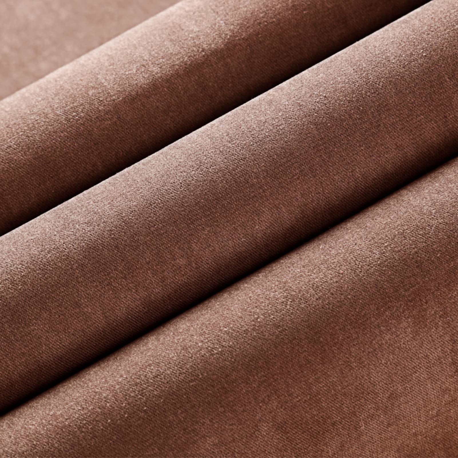Wooqu Book Cloth, Velvet Fabric Surface and Paper Backed, Easy to Use, Soft Touch, 17x29”, for Book Binding, Dark Brown