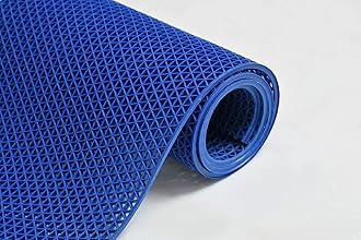 ishro home Anti Skid & Multipurpose RubIHr/Bathroom Mat/Shower Mat/Carpet/Rugs/Rainmat/Swimming Pool Mat|| Blue 2x3ft