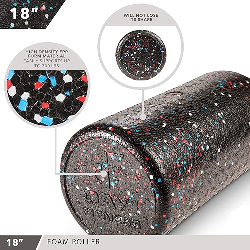 Miniatura 4 de Day 1 Fitness High Density Foam Roller – Deep Tissue Muscle Massage & Myofascial Release for Recovery, Physical Therapy, Exercise & Pain Relief –