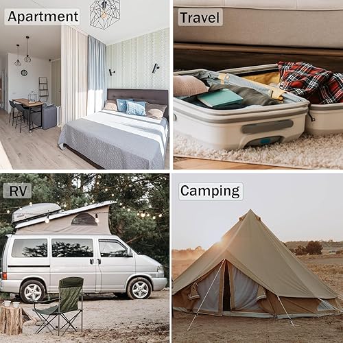 Miniatura 8 de Mini lavadora plegable, mini lavadora con cesta de drenaje, lavadora portátil plegable para apartamentos, lavandería, viajes, camping, RV o ropa