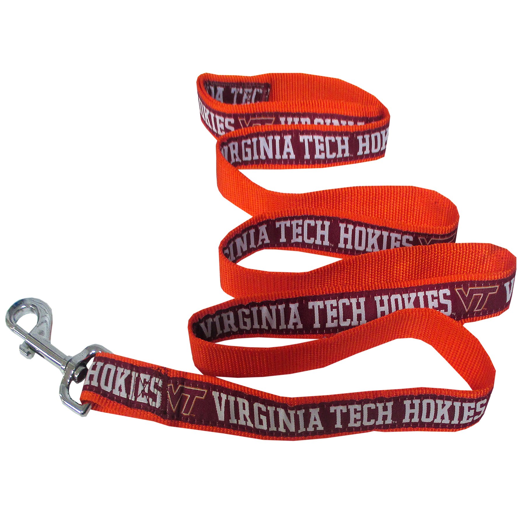 NCAA PET Leash, Large, Virginia Tech Hokies, Shiny & Colorful Leash for Dogs & Cats Licensed by The NCAA