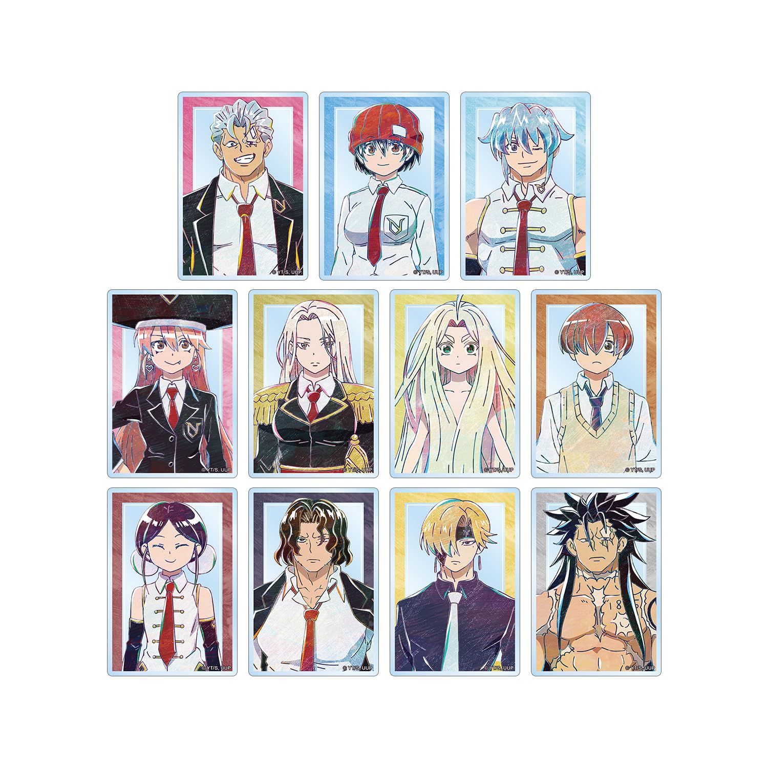 TV Anime Undead Unrack Trading ANI Art Acrylic Cards Box of 11