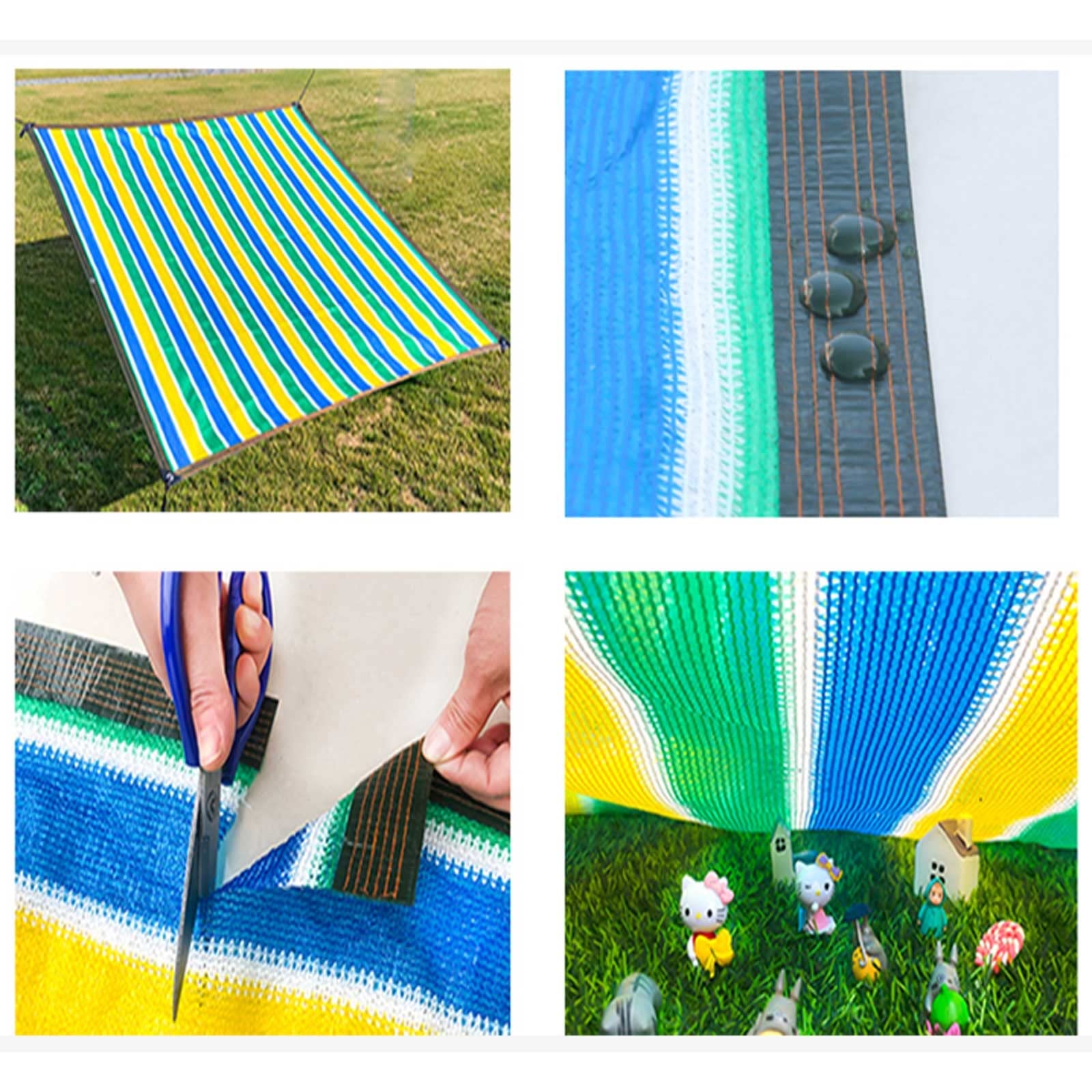 Telo ombreggiante per serre con occhielli 90% – 6 x 8 m (19,7 x 26 piedi) copertura per piante e tettoia per patio, ideale per giardino, fienile e protezione auto