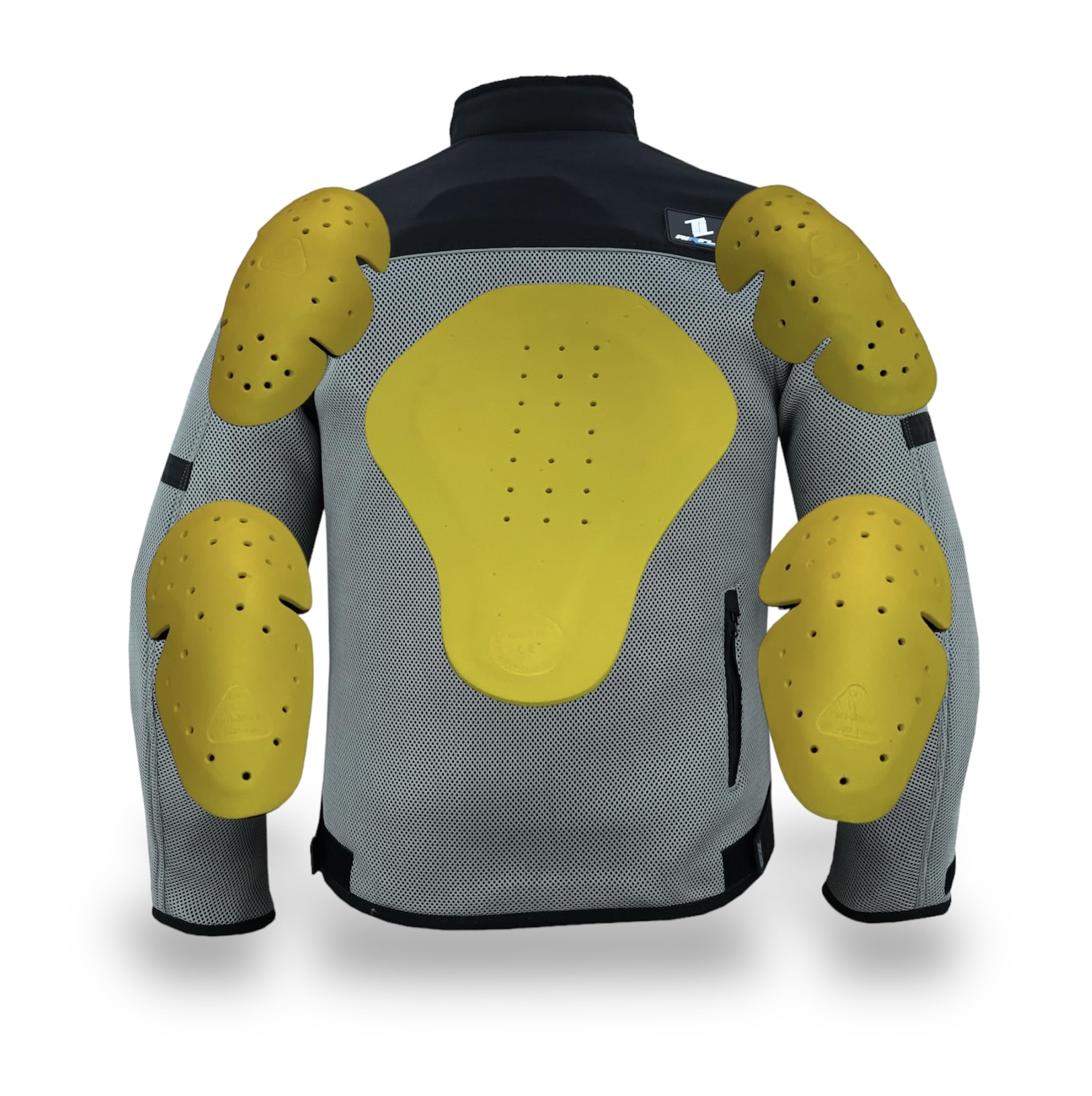 TLA AIRFLO Chaqueta moto verano con mangas desmontables | Chaqueta moto verano hombre y mujer con protecciones | Chaqueta de moto y scooter en tejido perforado y ligero | Chaleco de moto