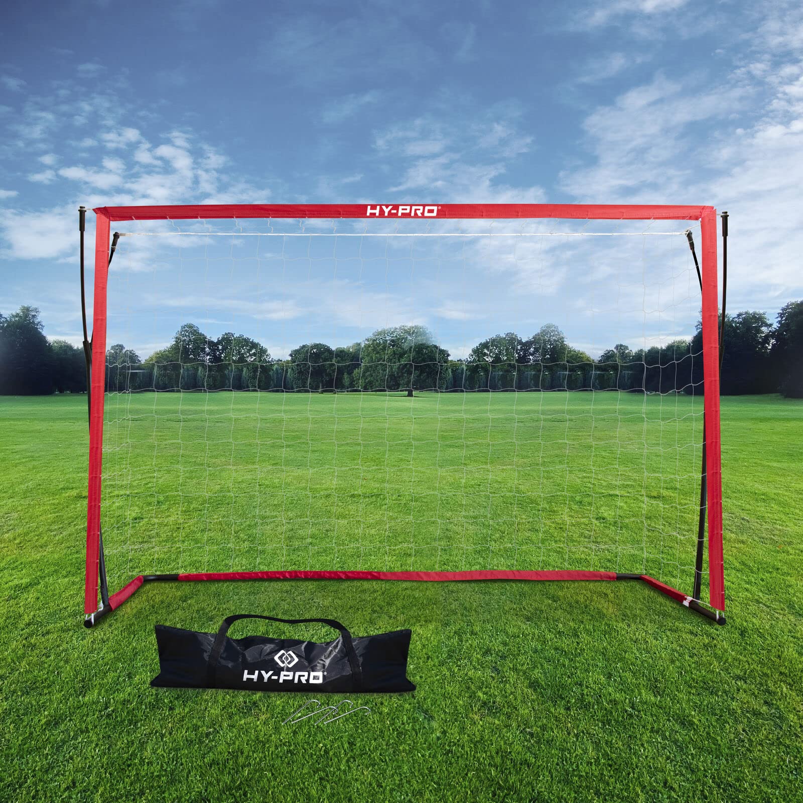 Hy-ProPortable Fibreglass Goal - Lightweight, Carry Bag, For Indoor, Outdoor, Kids, Adults.