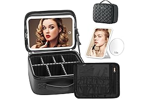 Habe Travel Makeup Bag with Mirror